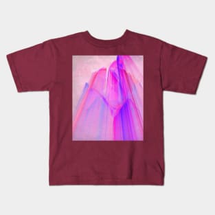 Abstract fractal sunset city building Kids T-Shirt